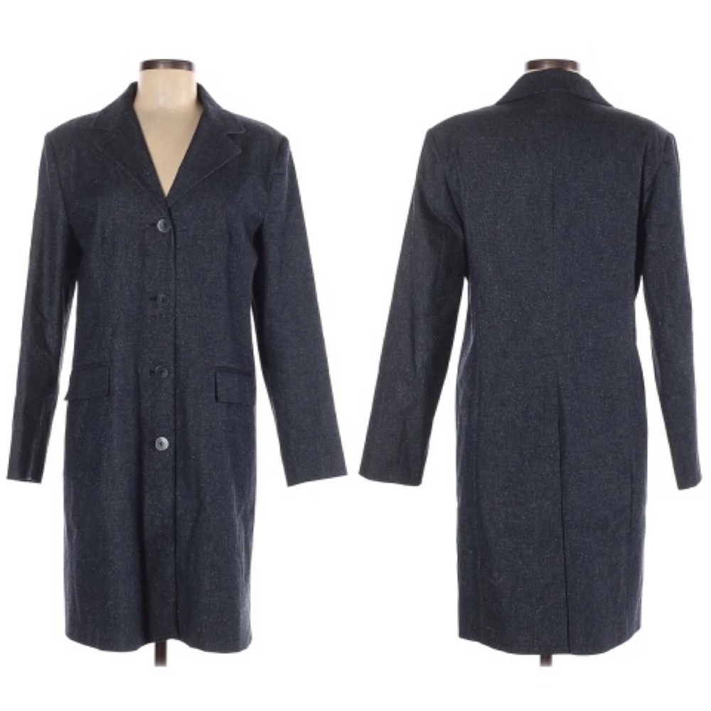 Charles Gray Coat Blue w/Silver Metallic Thread M